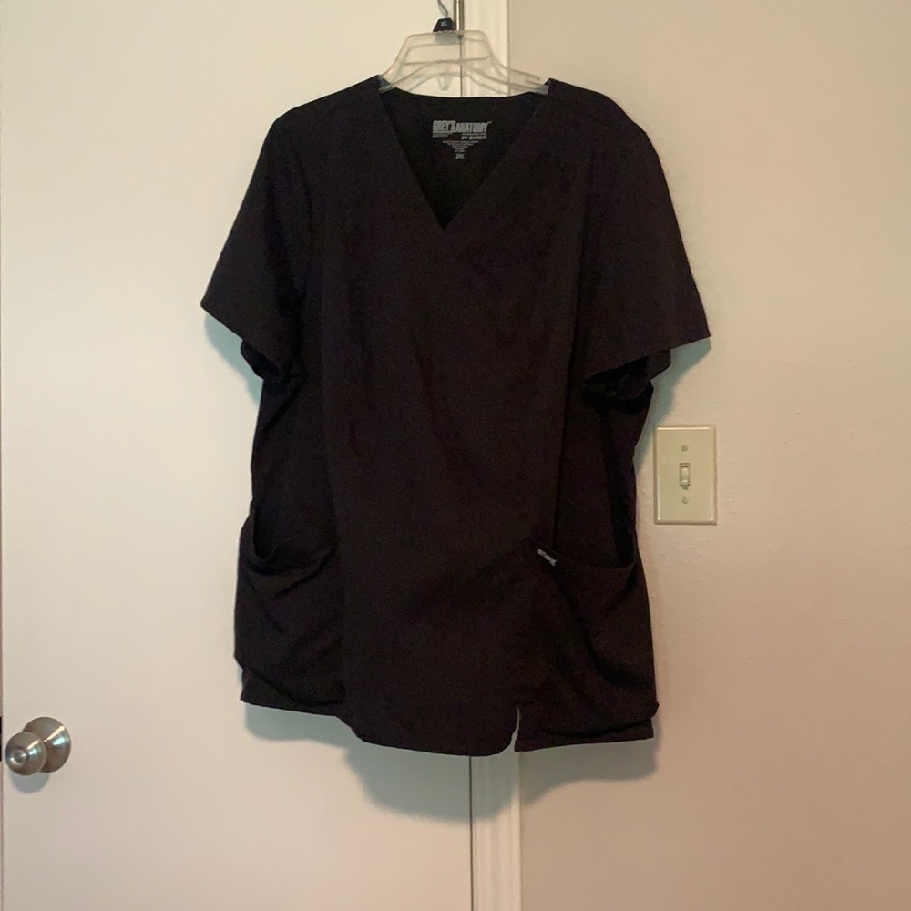 Women’s scrub set Grey’s Anatomy. Size XXL Black